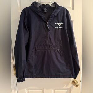 Charles River SMU Soccer Pullover Windbreaker Size Medium